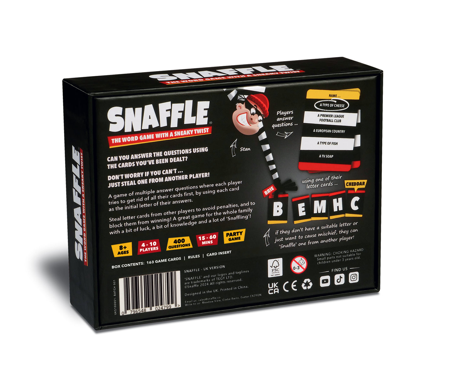 Snaffle, The Word Game with a Sneaky Twist, Great card game for all the family